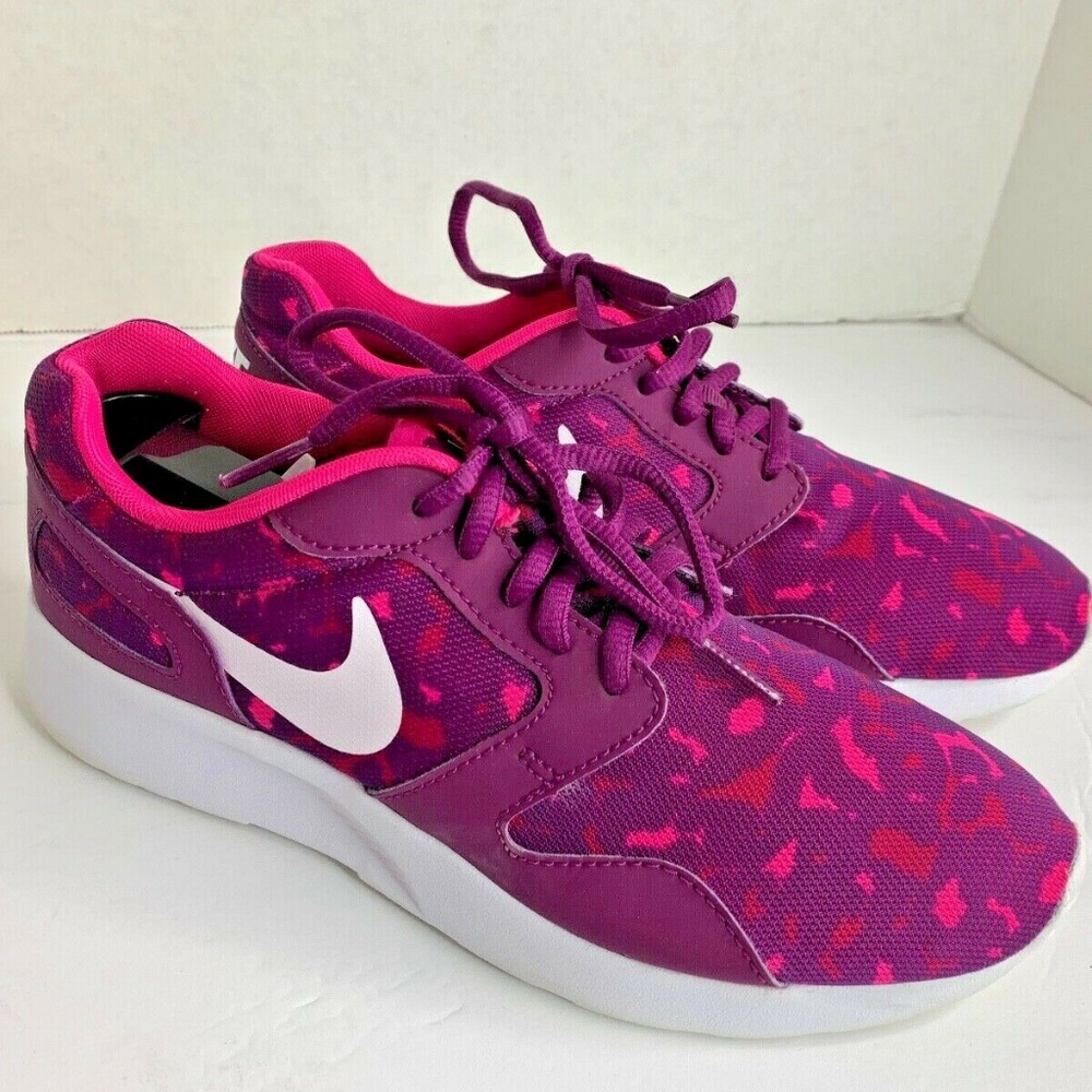 Nike Womens Sz 7.5 Kaishi Running Athletic Shoe Print Sneaker pink purple 705374